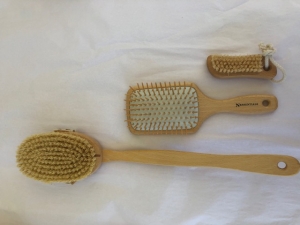 Shower Brush Vegan round head Tampico fibers